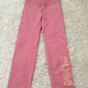 BCBG pink sweat pants